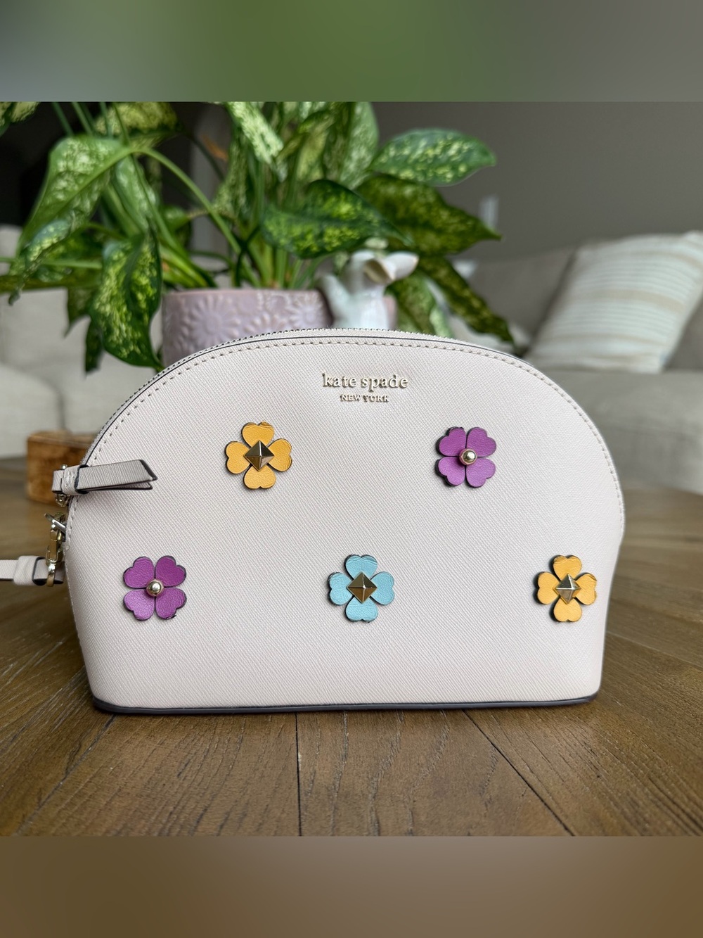 Kate spade floral makeup pouch